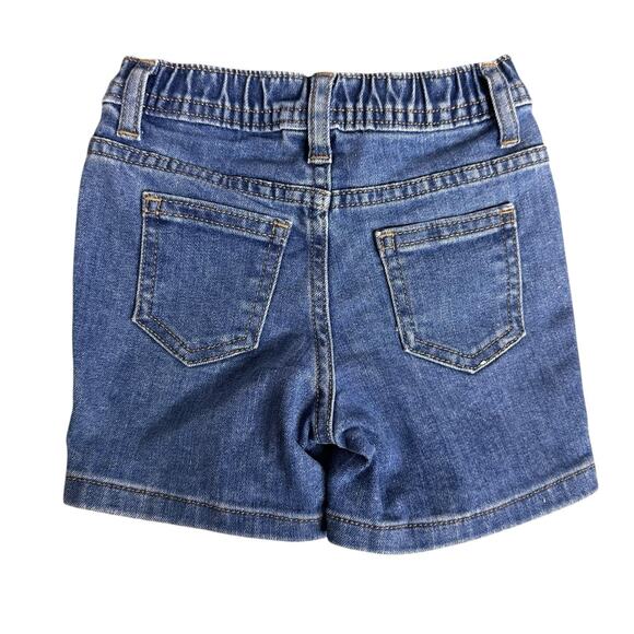 Wonder Nation 18 Months Denim Elastic Waist Jean Shorts Pockets Lot of 2 - Picture 5 of 5